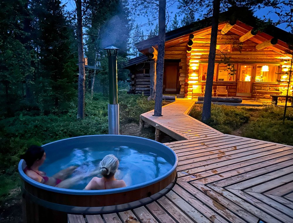 Bain nordique au chalet